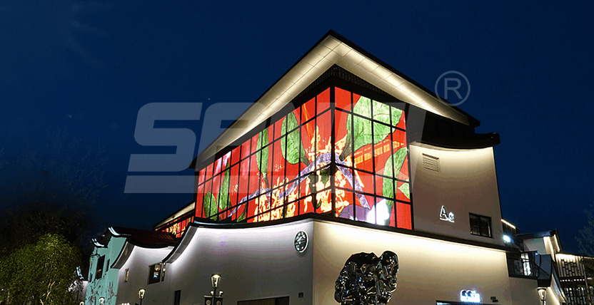 昆山大西门商业街8K创意屏