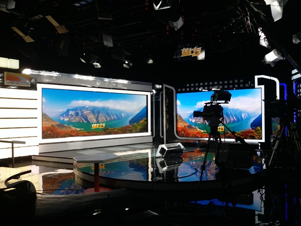 湖北广电室内全彩LED显示屏