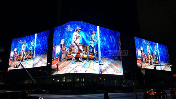 Figueroa,洛杉矶,加州户外弧形大屏