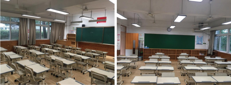日新实验小学普通教室实景(改造后)