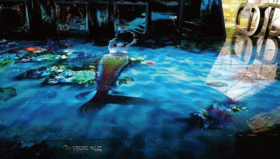 地砖屏,落地商业广场,提升客流互动率