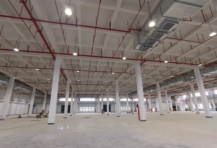 三思LED高天棚灯点亮某智慧家居产业园 三思LED高天棚灯点亮某智慧家居产业园