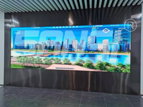 三思LED显示屏应用于天津某中心数字孪生项目