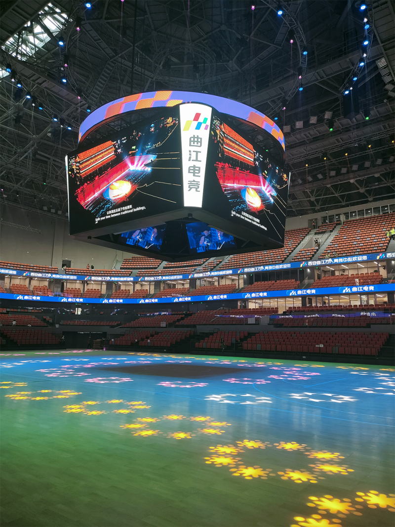 西安曲江竞技中心,三思,LED显示,助力男排,奥运,资格赛