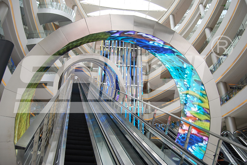 商业空间升级,LED全彩屏,沉浸式,广告方案