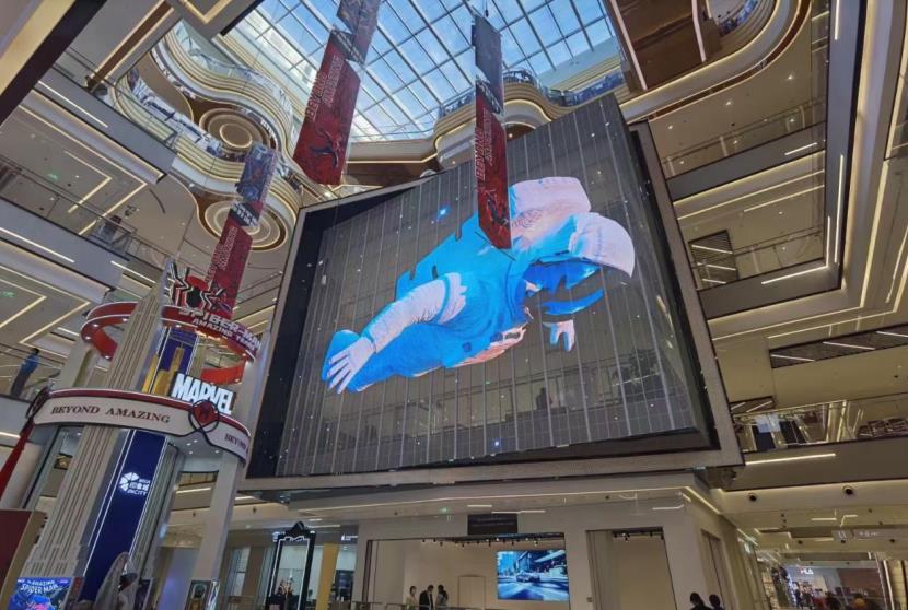 透明屏,LED屏,LED技术,实现,超高透光率