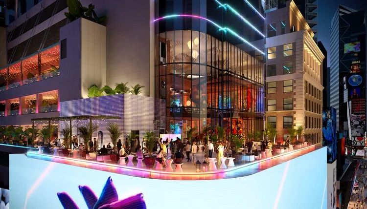 纽约TSX百老汇1800㎡巨幕,三思LED,硬核科技,打造沉浸式,娱乐新地标