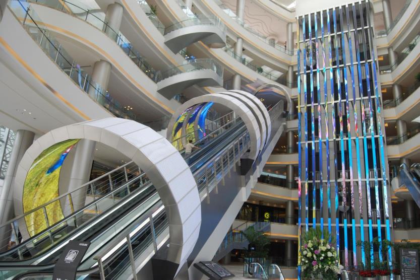 三思,LED异形屏,打破边界,重塑空间美学,功能价值